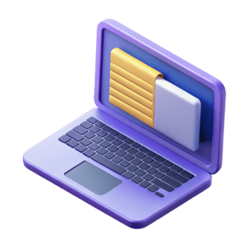 distinctive victorian Open laptop displaying code on the screen, NO BACKGROUND with Transparent Background. fine detail png