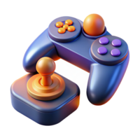 beautiful artistic Gaming controller, joystick NO BACKGROUND with Transparent Background. 4K png