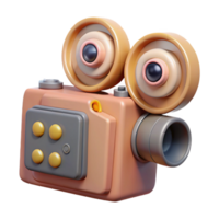 extraordinary vintage A vintage film camera. NO BACKGROUND with Transparent Background. detailed png
