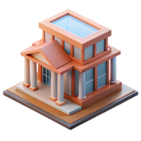 mesmerizing artistic Architectural model, miniature building, NO BACKGROUND with Transparent Background. fine detail png