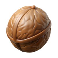 picturesque whimsical modern Walnut in shell NO BACKGROUND with Transparent Background. fine detail png