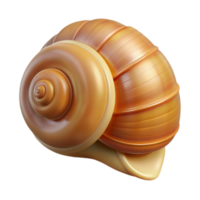 dramatic energetic vintage Snail shell NO BACKGROUND with Transparent Background. ultra HD png