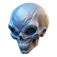 dynamic dazzling Alien skull, bony, unusual shape, intricate details. NO BACKGROUND with Transparent Background. refined png