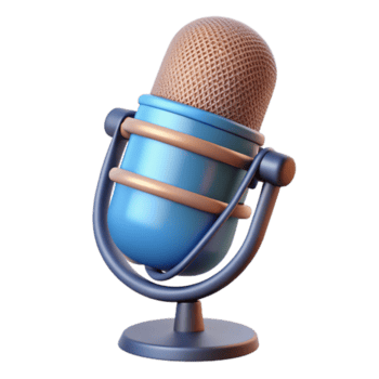 esplêndido dramático vitoriano uma estúdio microfone com pop filtro apegado. não fundo com transparente fundo. ultra hd png