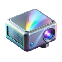 vibrant romantic bohemian A holographic projector. NO BACKGROUND with Transparent Background. studio quality png