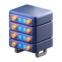 mesmerizing celebrated A server rack with blinking lights. NO BACKGROUND with Transparent Background. png