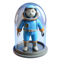 captivating energetic creative Cryogenically frozen astronaut in a stasis pod NO BACKGROUND with Transparent Background. 8K png