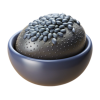 pristine impressionist Chia seed isolated NO BACKGROUND with Transparent Background. expertly shot png