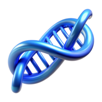 dreamy magnificent A DNA double helix, glowing blue. NO BACKGROUND with Transparent Background. exclusive png