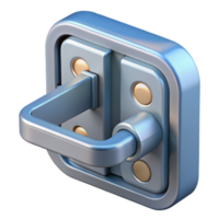 beautiful geometric Window latch detail, NO BACKGROUND with Transparent Background. original png