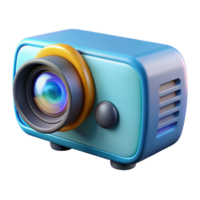 standout art deco A projector, lens visible. NO BACKGROUND with Transparent Background. crisp png