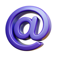 mysterious glorious A stylized at symbol . NO BACKGROUND with Transparent Background. precision png