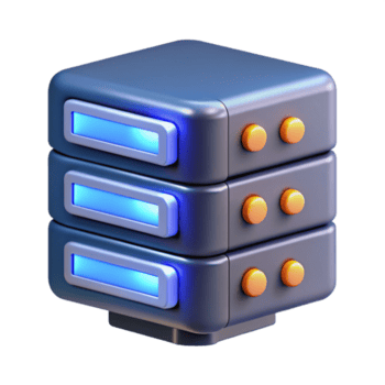 calma suntuoso uma servidor prateleira com piscando luzes. não fundo com transparente fundo. nível superior png