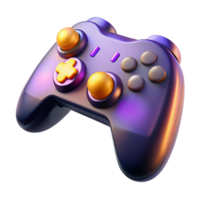 striking elegant A gaming controller with illuminated buttons. NO BACKGROUND with Transparent Background. impeccable png