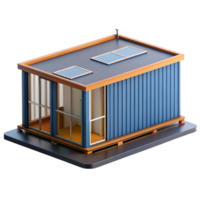 calm extraordinary Prefabricated building module, modular construction, NO BACKGROUND with Transparent Background. handcrafted png