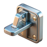 gorgeous unforgettable Window latch, metal mechanism, NO BACKGROUND with Transparent Background. png