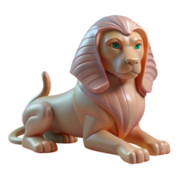 calm alluring A Sphinx, enigmatic creature with lion body and human head, NO BACKGROUND with Transparent Background. refined png