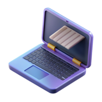 Eterno rústico computador portátil computador com aberto tampa, exibindo código não fundo com transparente fundo. habilmente tiro png