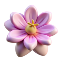 signature futuristic Close-up of a flower stamen NO BACKGROUND with Transparent Background. masterfully captured png
