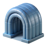 alluring mid-century 3D model of a ribbed vault NO BACKGROUND with Transparent Background. gallery standard png