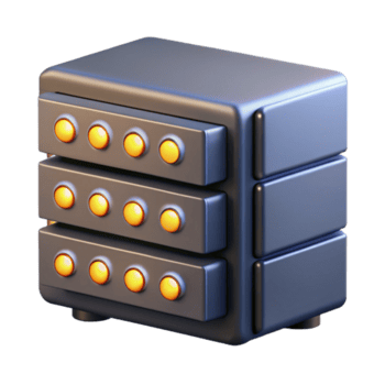 distintivo biologico server cremagliera con multiplo lampeggiante luci, no sfondo con trasparente sfondo. professionale png