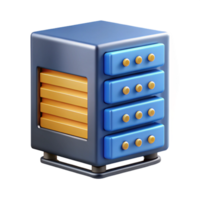 coveted retro A server rack unit. NO BACKGROUND with Transparent Background. professional png