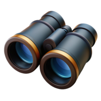 beautiful organic A pair of binoculars, black. NO BACKGROUND with Transparent Background. fine detail png