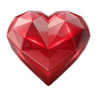 impressive peaceful mid-century A single, blood-red ruby, cut in the shape of a heart. NO BACKGROUND with Transparent Background. precision png