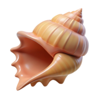distinguished vintage Conch shell NO BACKGROUND with Transparent Background. masterfully captured png