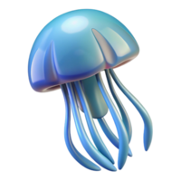 dreamy majestic A jellyfish, NO BACKGROUND with Transparent Background. 8K png