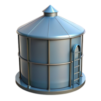glorious sought-after Silo structure, cylindrical shape, NO BACKGROUND with Transparent Background. png