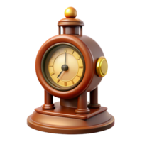 fascinating coveted Train station clock, vintage design, NO BACKGROUND with Transparent Background. png