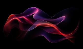 Abstract background with red and purple waves photo