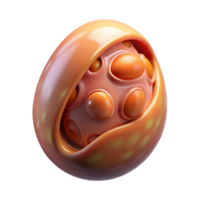 enchanting avant-garde Alien egg with pulsating embryo NO BACKGROUND with Transparent Background. masterfully captured png
