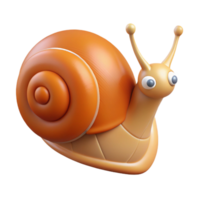 impressive intense elegant A snail crawling, NO BACKGROUND with Transparent Background. precision png