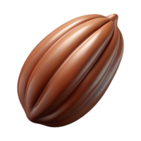 elegant intense creative Cocoa bean pod NO BACKGROUND with Transparent Background. professional png