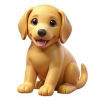 tranquil captivating A playful golden retriever puppy, sitting, tilting head. NO BACKGROUND with Transparent Background. gallery standard png