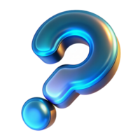 dramatic timeless A floating, abstract question mark with glowing edges. NO BACKGROUND with Transparent Background. png