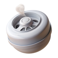distinguished contemporary Smoke detector NO BACKGROUND with Transparent Background. 8K png