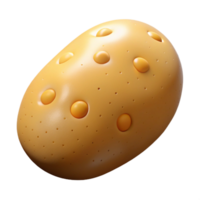gorgeous playful art deco Potato NO BACKGROUND with Transparent Background. refined png