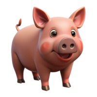 distinguished rustic A grunting pig, NO BACKGROUND with Transparent Background. flawless png