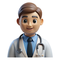 dramatic pristine Serious doctor with stethoscope, NO BACKGROUND with Transparent Background. elite png