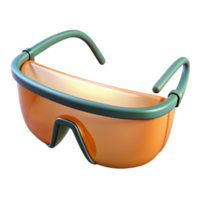 distinguished surreal Safety glasses NO BACKGROUND with Transparent Background. expertly shot png