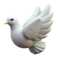 breathtaking exemplary Aphrodite's Dove, pure white and symbolic of love, NO BACKGROUND with Transparent Background. png