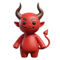 breathtaking tranquil vintage A Devil, horned figure with a pointed tail, NO BACKGROUND with Transparent Background. 8K png