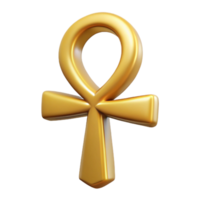 coveted surreal An Egyptian Ankh, symbolic of life, NO BACKGROUND with Transparent Background. high quality png