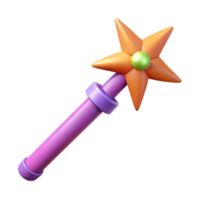elegant creative A Magic Wand, slender and pointed, NO BACKGROUND with Transparent Background. top-tier png