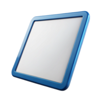 bold captivating Tablet computer displaying a blank screen, NO BACKGROUND with Transparent Background. ultra HD png