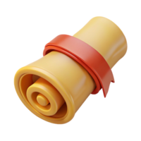 dazzling memorable A Scroll, rolled parchment tied with a ribbon, NO BACKGROUND with Transparent Background. png