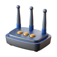 coveted baroque Wireless router with multiple antennas, NO BACKGROUND with Transparent Background. expertly shot png